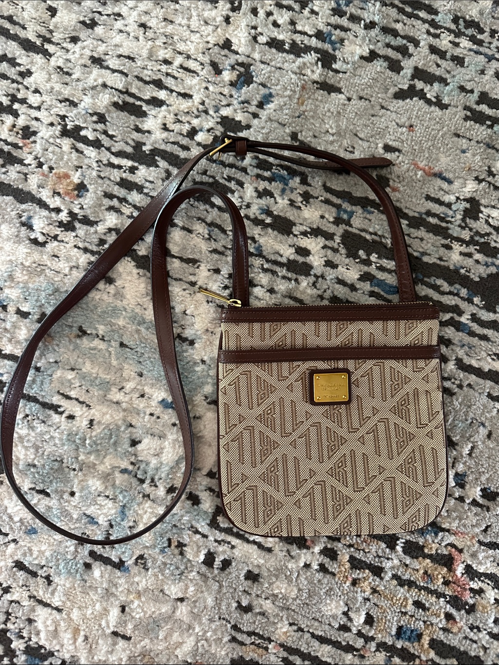 Lauren Ralph Lauren Signature Ralph Lauren Crossbody Purse
